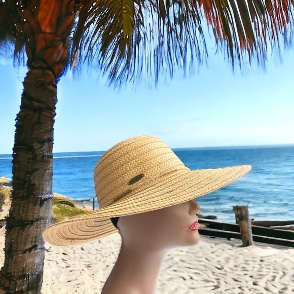 Panama Jack Women's Sun Hat - Straw Paper Braid - Picture 1 of 10